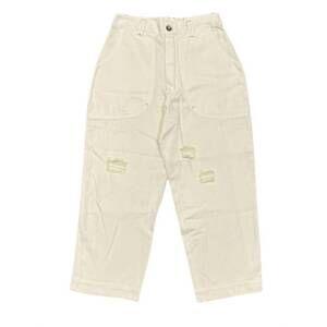 NEW ELLOR piper tapered crop pant in cream
